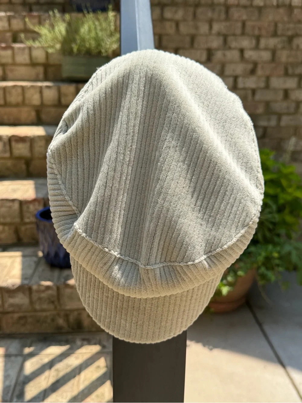 Free People Nico Cord Lieutenant Mint Green Corduroy Hat